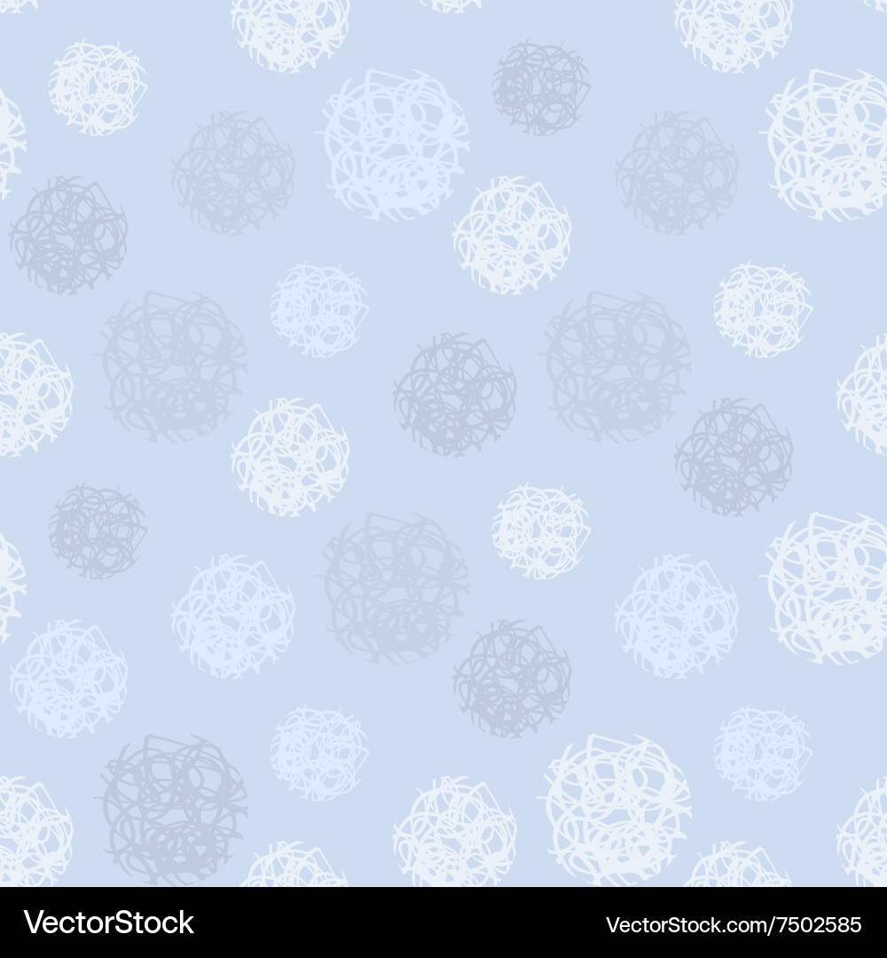 Pattern with polka dots or snowing vector image