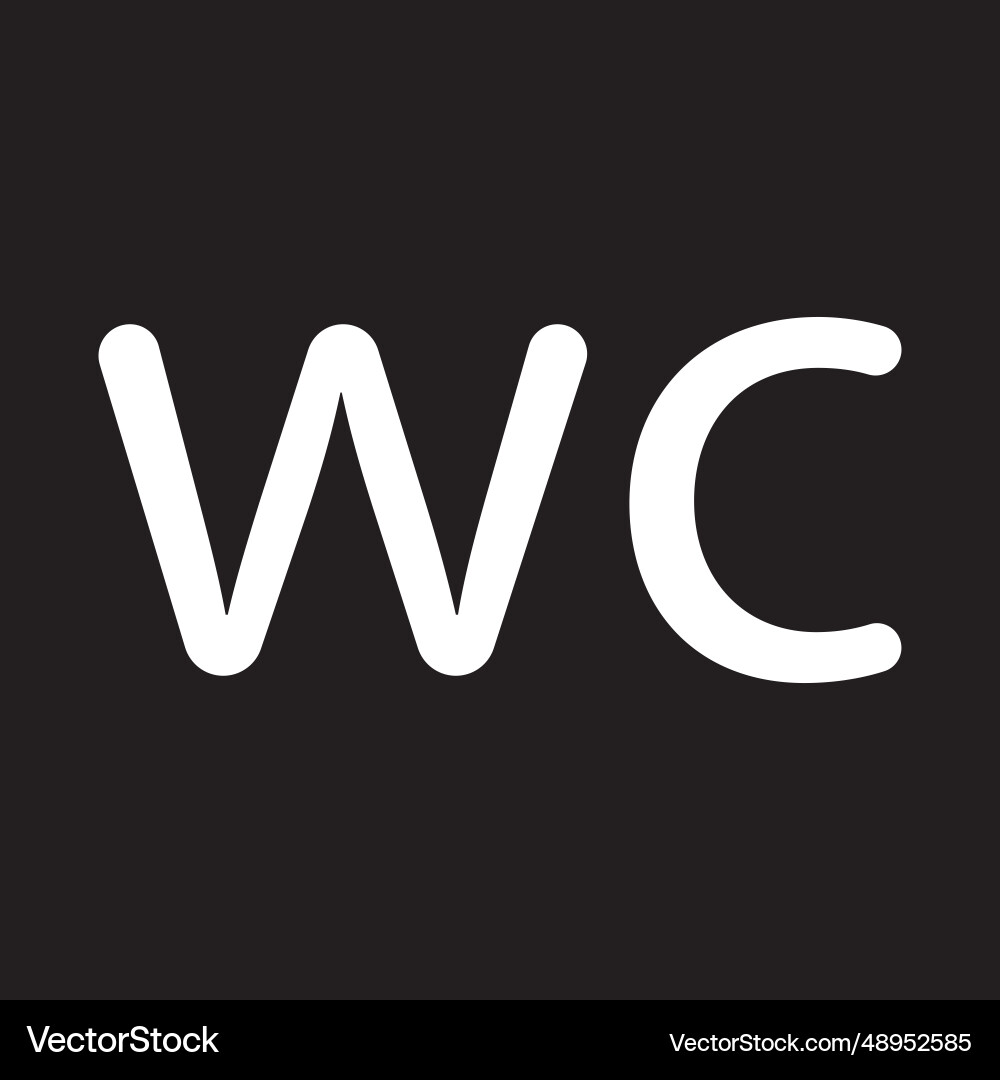 Wc line icon Vector Image