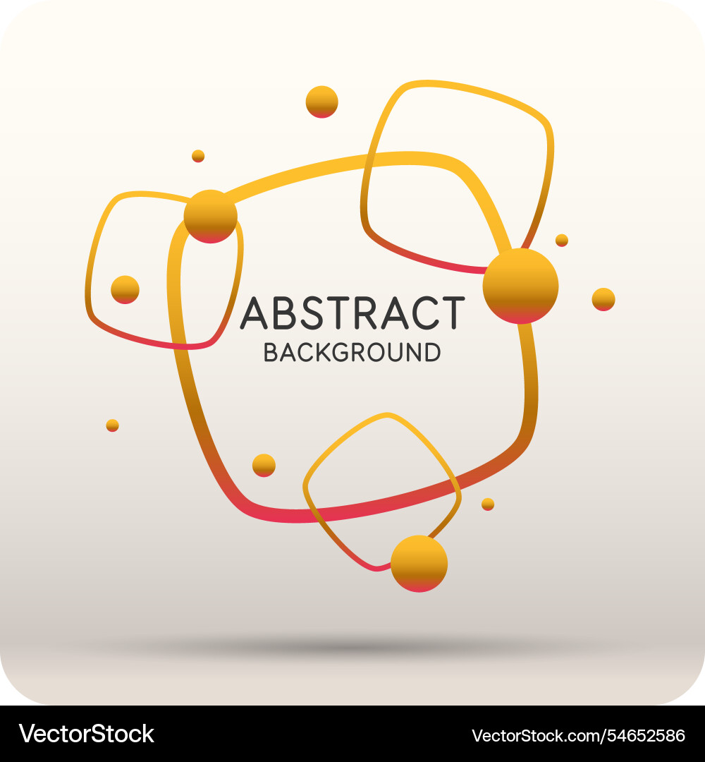 Background with abstract shapes a template vector image