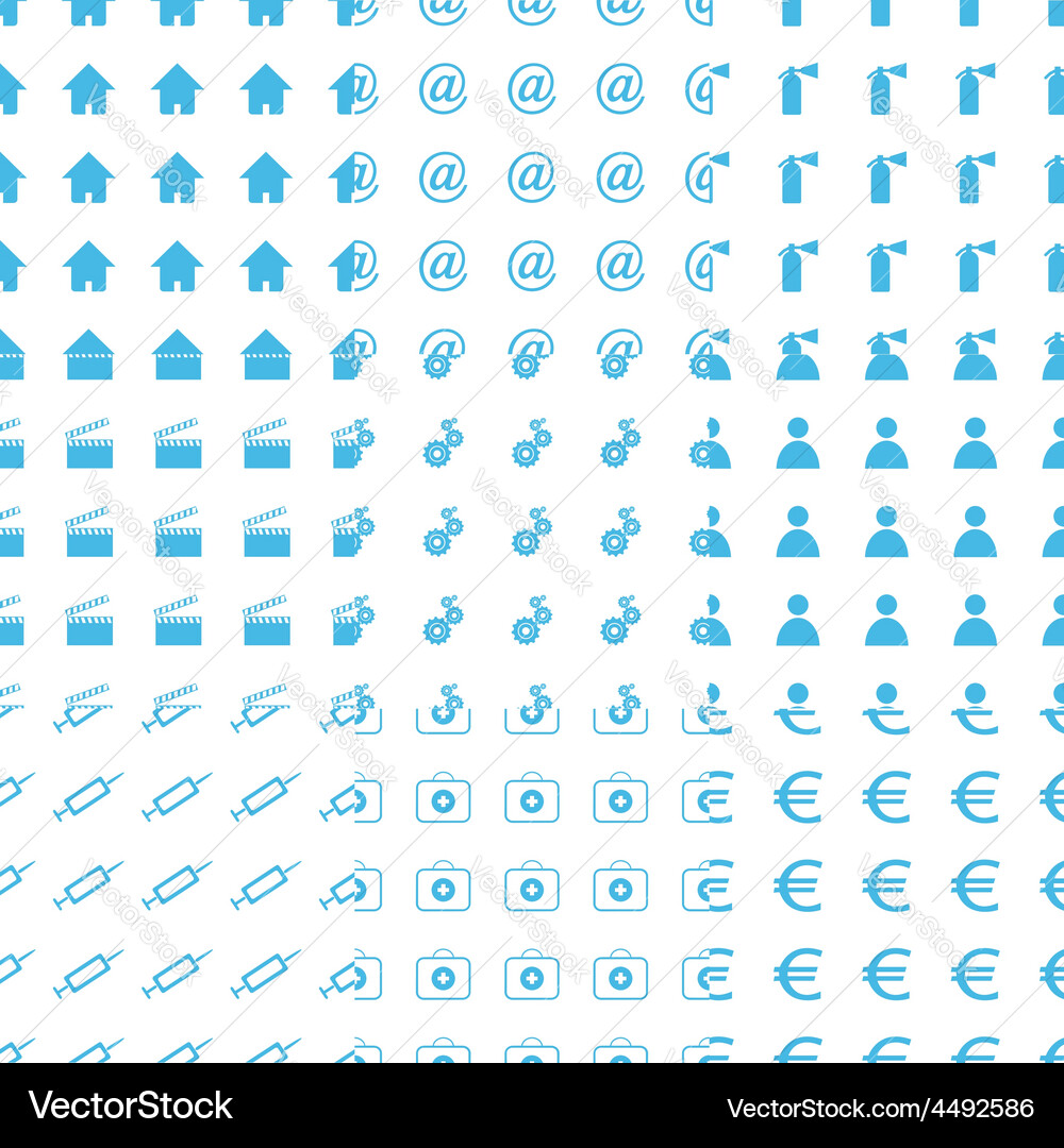 Big seamless pattern set vector image
