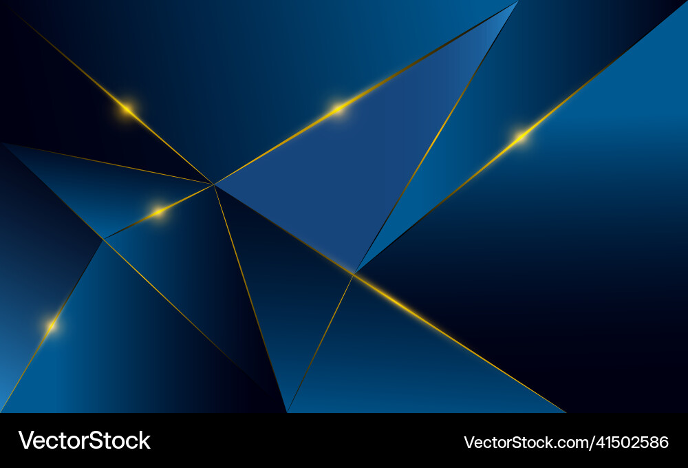 Blue Polygon Abstract Shape Background Vector Image