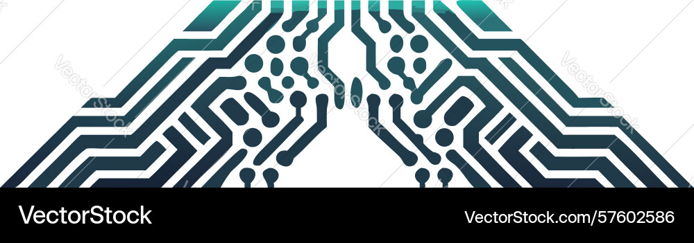 Circuit board pattern abstract design background vector image