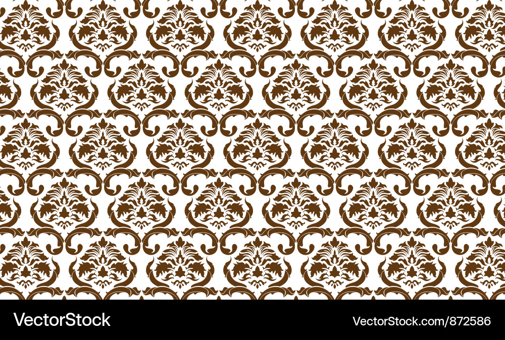 Damask web banner vector image