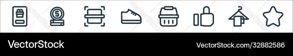 Ecommerce line icons linear set quality Ecommerce line icons linear set quality Vector Image