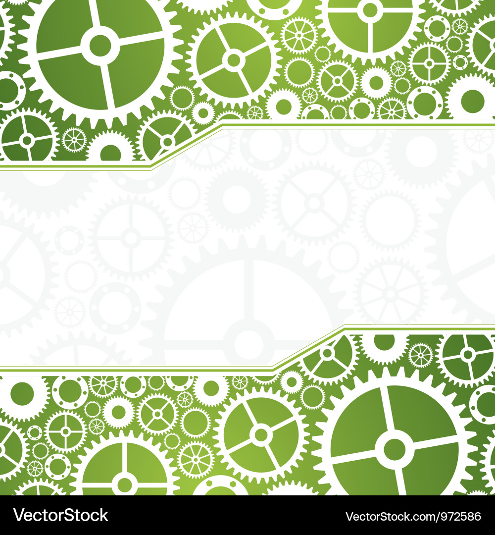 Gears Background - Industrial Motif Vector Image
