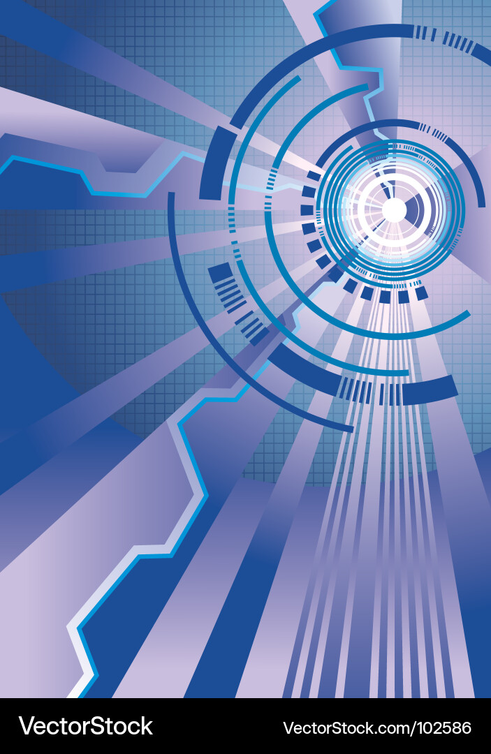 High Tech Techno Background vector image