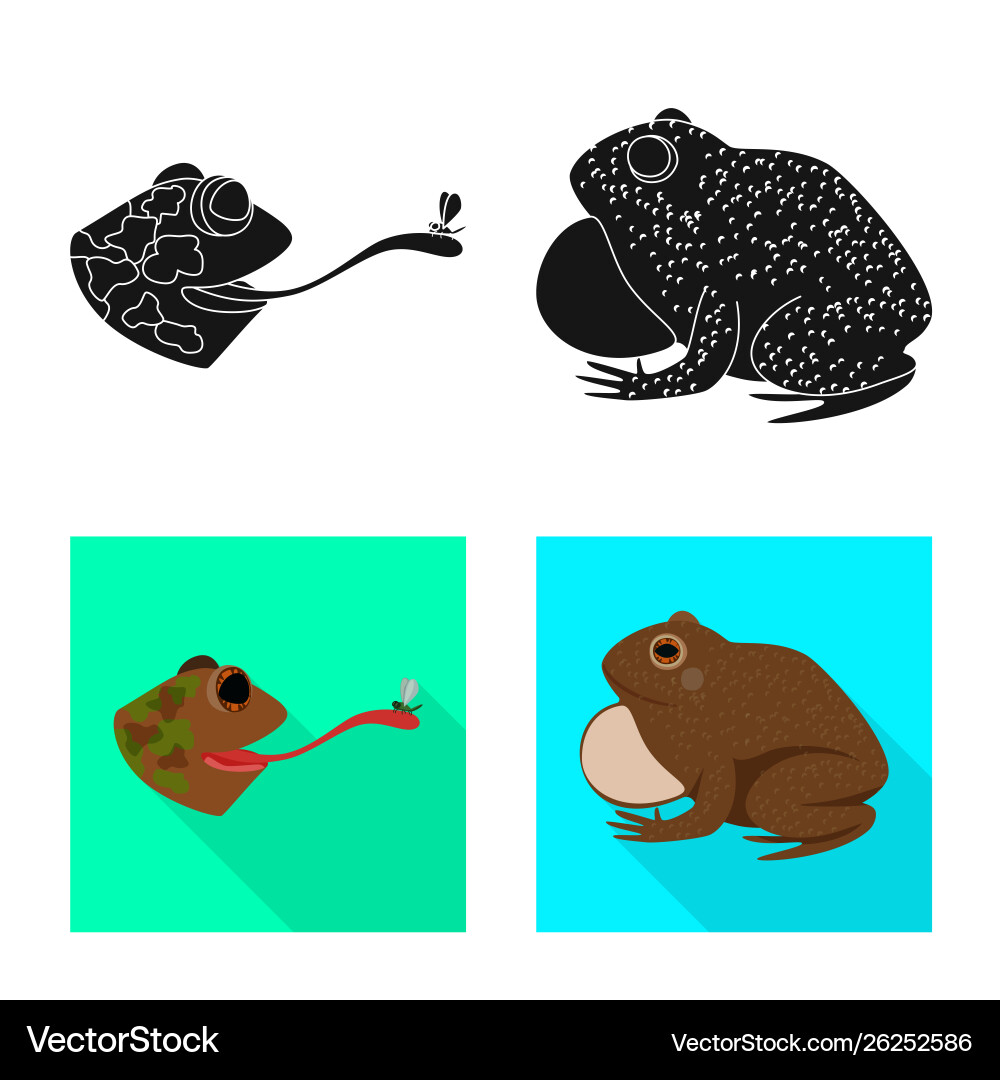 Isolated object wildlife and bog symbol Vector Image