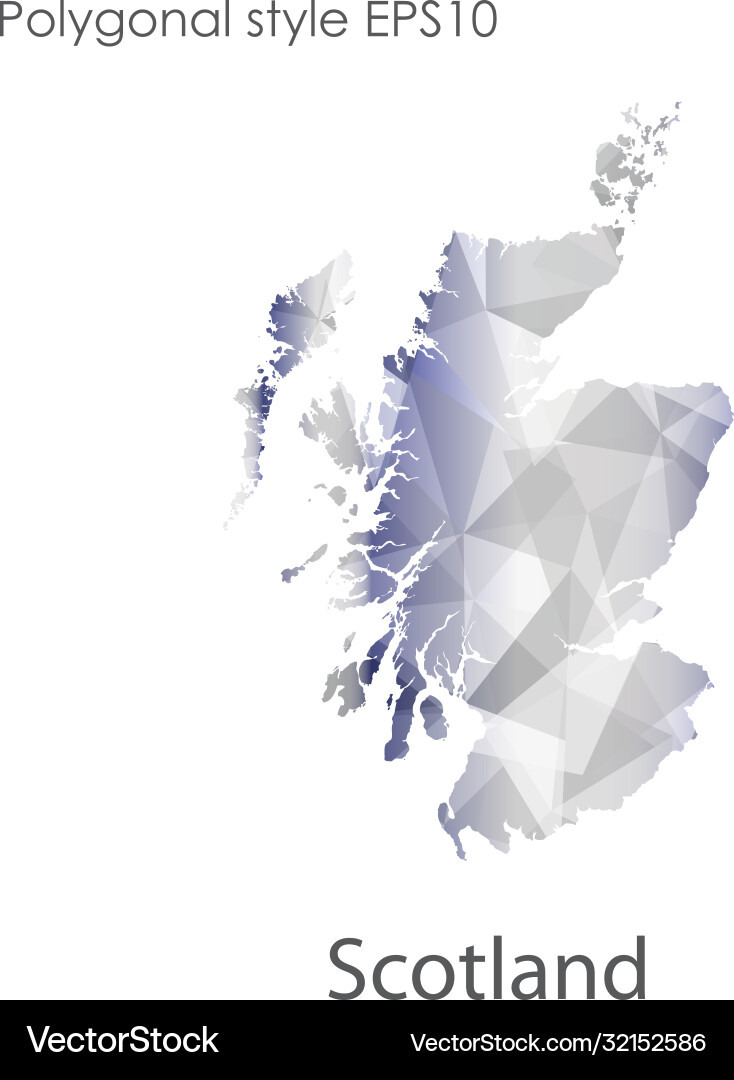 Isolierte Ikone scotland map polygonal geometrische Isolierte Ikone scotland map polygonal geometrische vektorbild