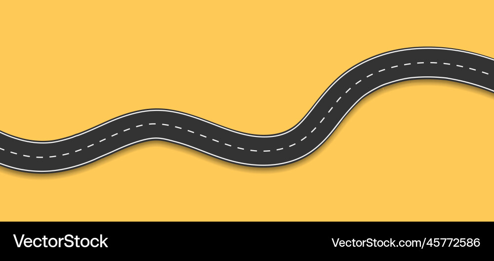 Road Curve Highway Map vector image