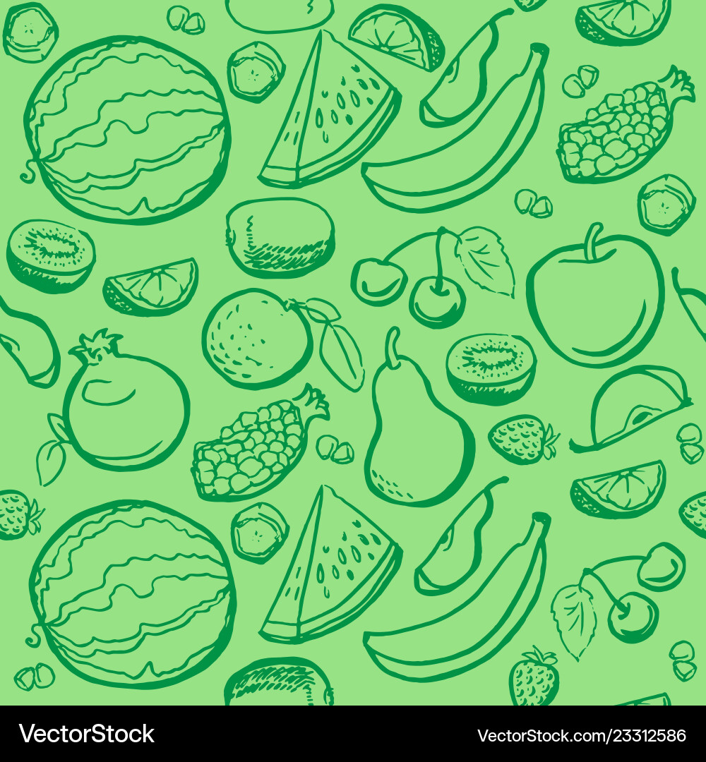 Seamless pattern with fruits Seamless pattern with fruits vector image