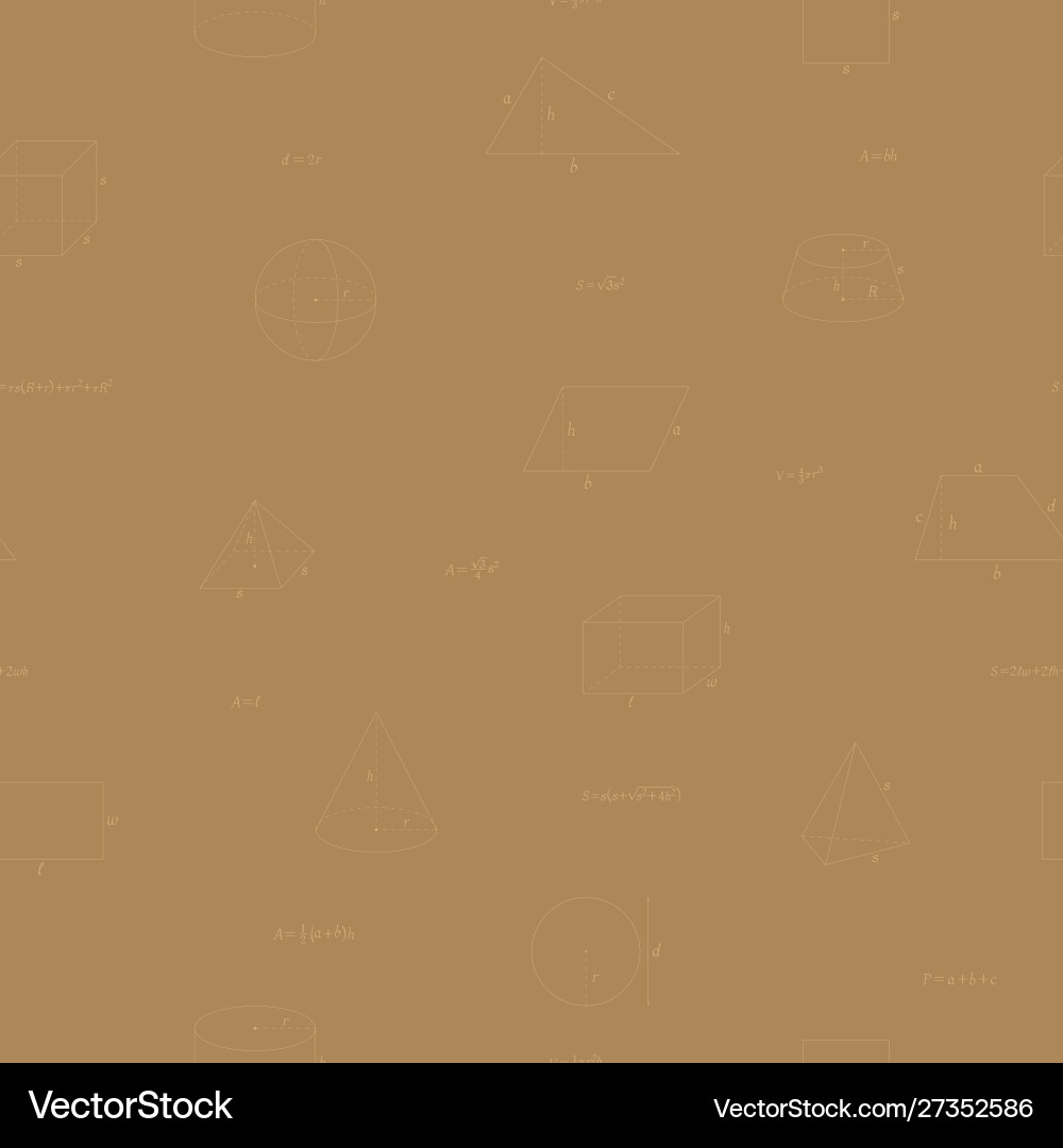 Seamless pattern with geometry figure vector image
