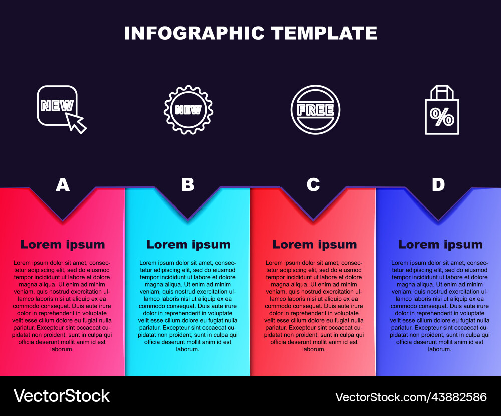 Set line button with text new price tag free Set line button with text new price tag free Vector Image