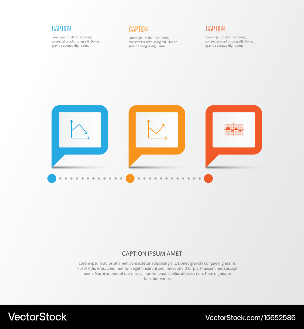 Set of graphs diagrams and statistics icons vector image