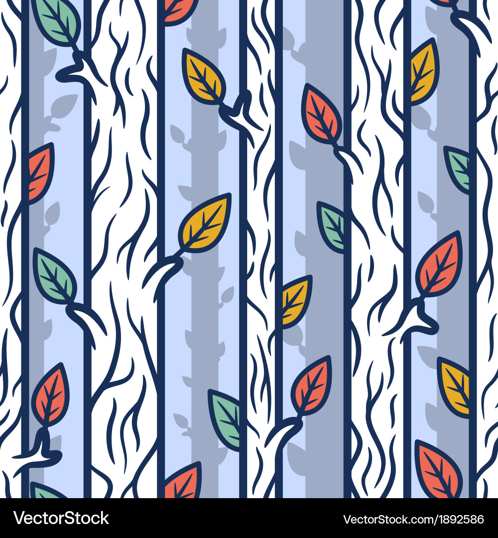 Tree Pattern Seamless vector image