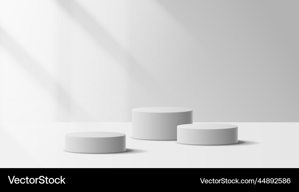 White podium display minimal background product White podium display minimal background product vector image