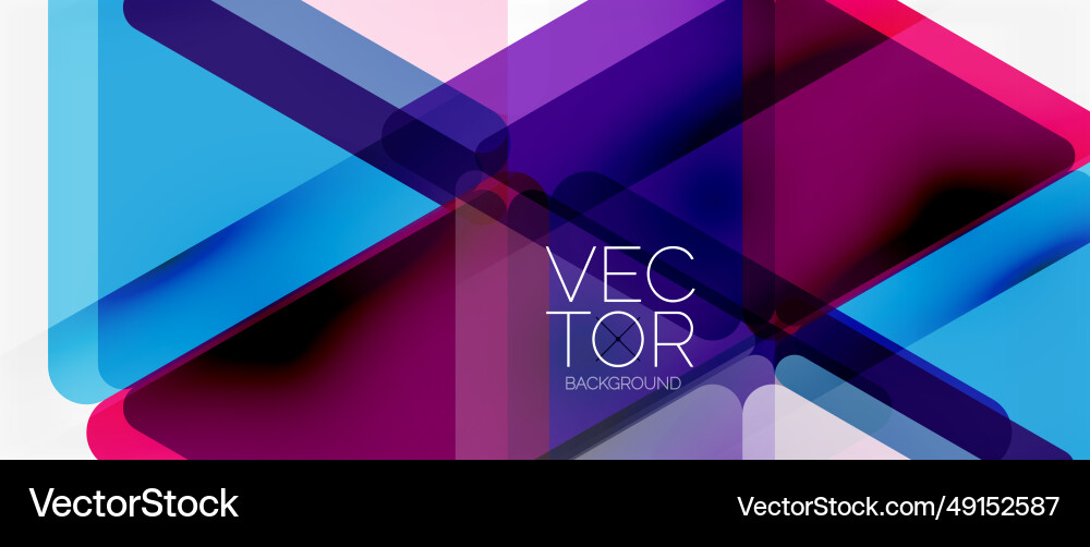 Abstract background color transparent triangles Abstract background color transparent triangles Vector Image