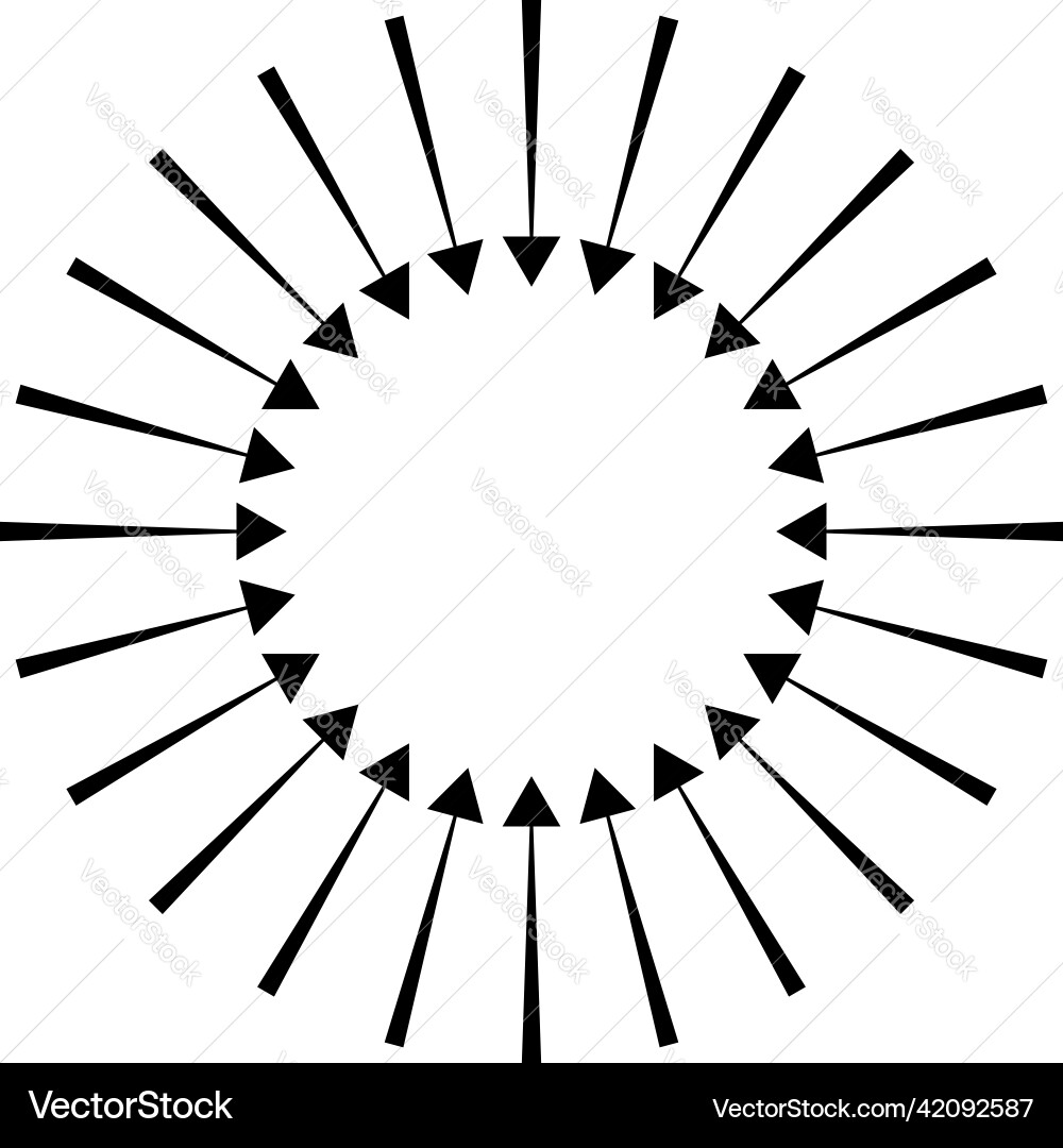 Arrows pointers inward collect intermix gather Arrows pointers inward collect intermix gather vector image