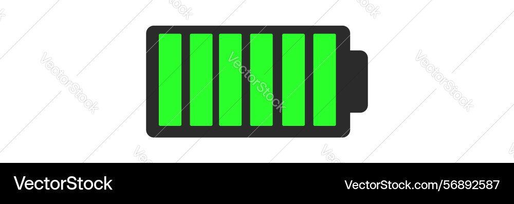 Battery level indicator set of power icons Vector Image