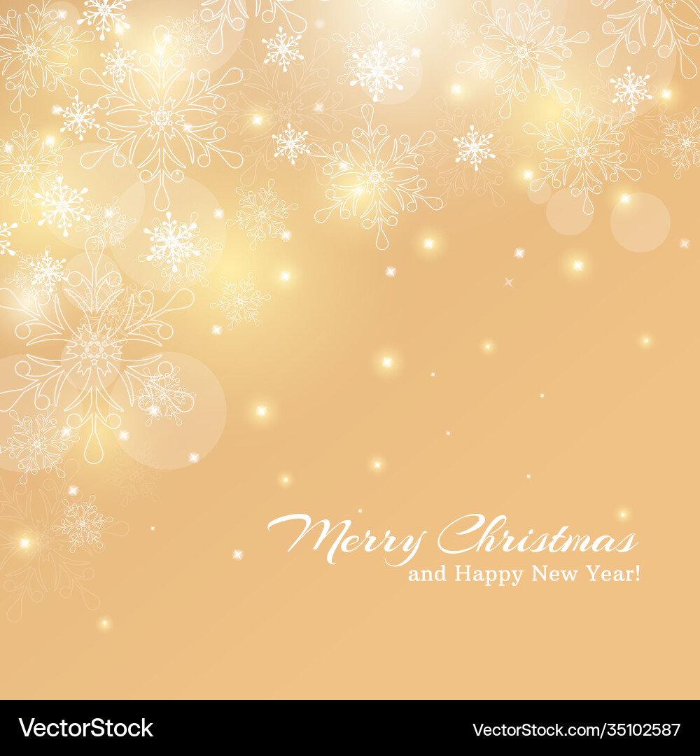 Christmas card with snowflakes background Christmas card with snowflakes background vector image