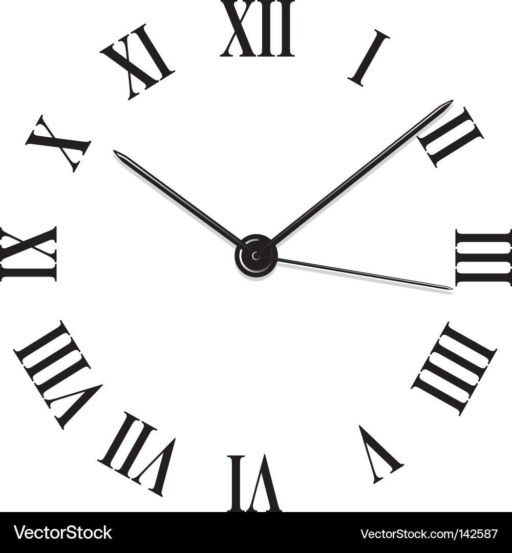 Clock Royalty Free Vector Image - VectorStock