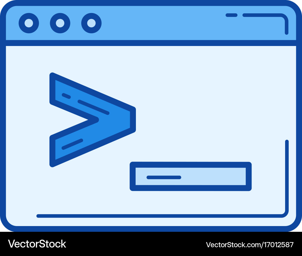 Custom coding line icon vector image