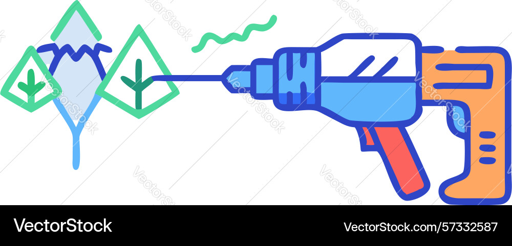 Digital mining crypto drill blockchain vector image