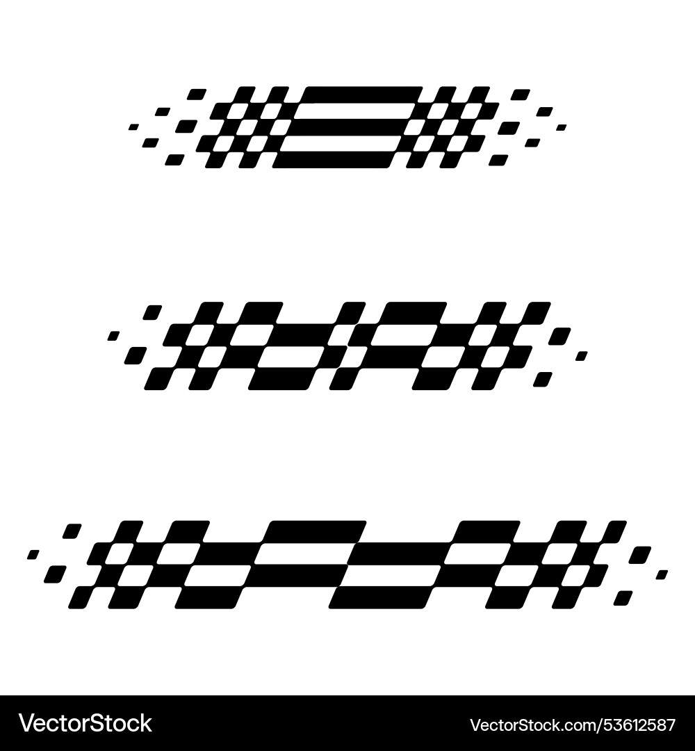 Horizontal checkered pattern lines Horizontal checkered pattern lines vector image