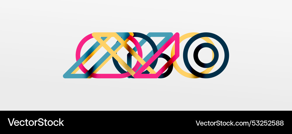 Abstract background - colorful circle lines Abstract background - colorful circle lines Vector Image