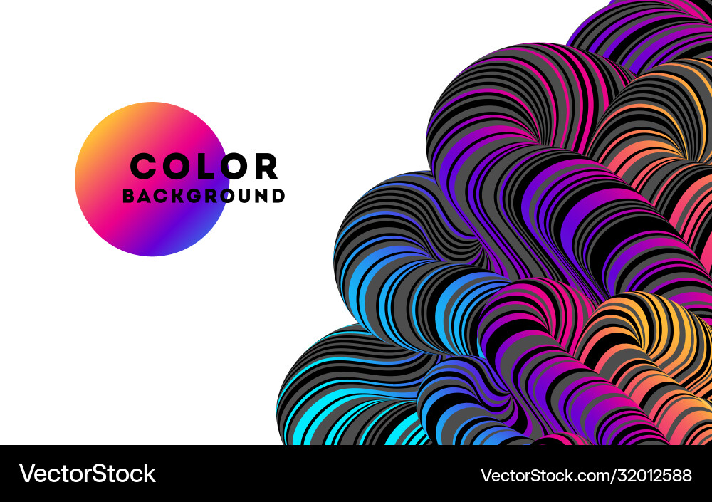Abstract Color Flow Background vector image