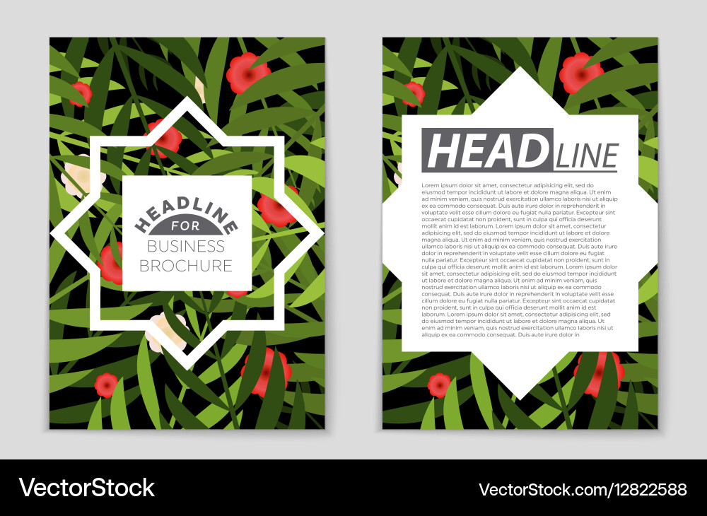 Abstract layout background set for art Vector Image