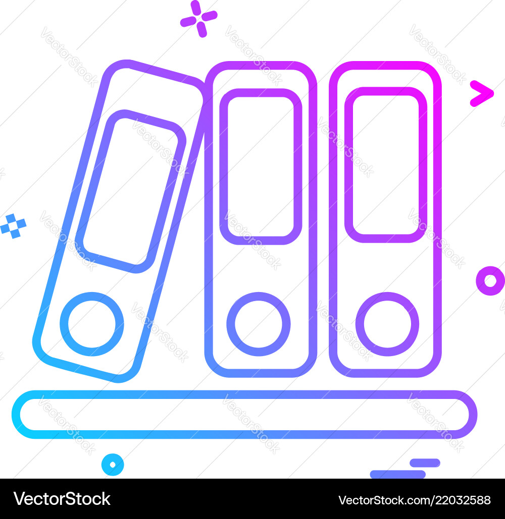 Files icon design Vector Image
