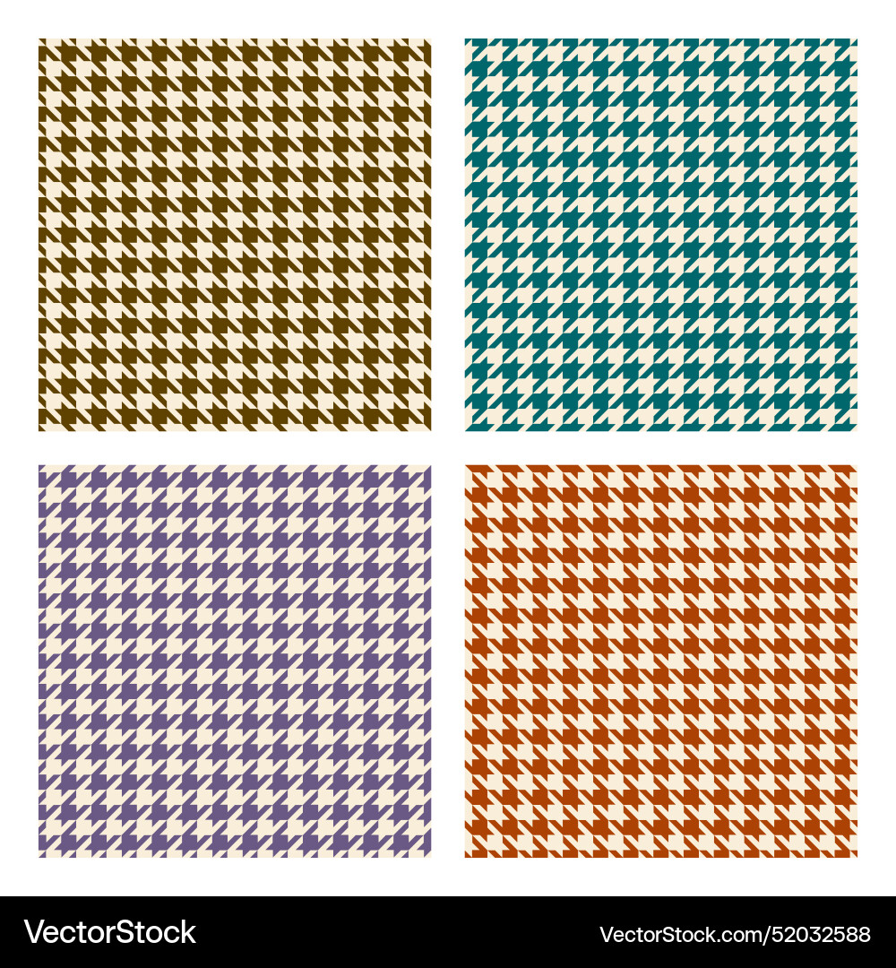 Houndstooth seamless pattern Houndstooth seamless pattern vector image