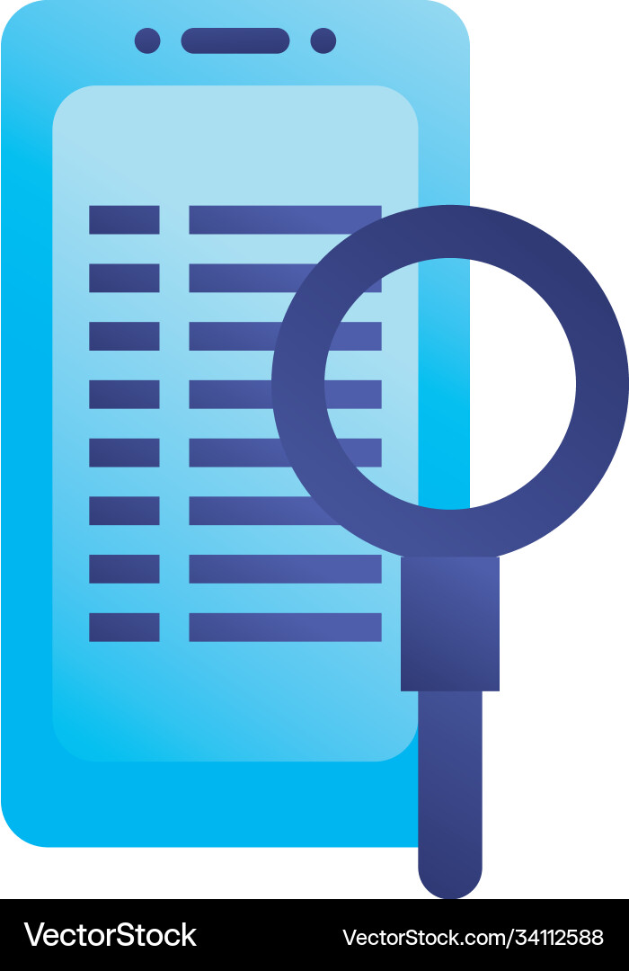 Lupe with eye gradient style icon design Lupe with eye gradient style icon design vector image