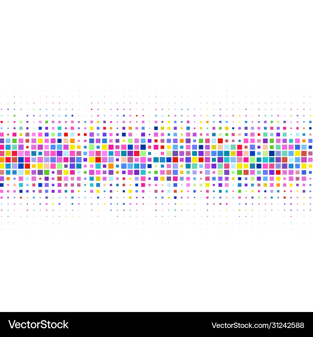 Pattern with a colorful squares vector image