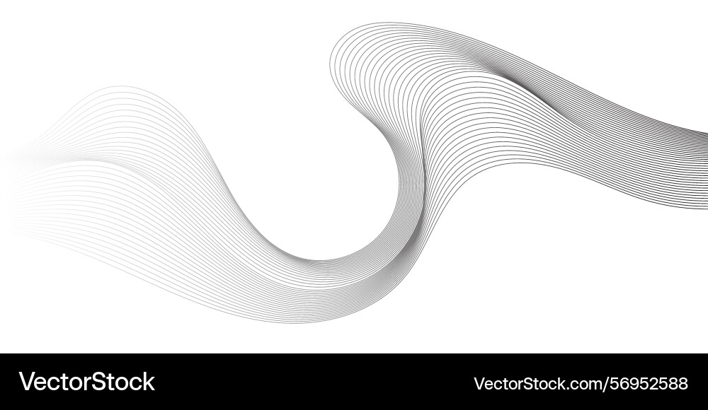 Smooth flowing wave gradient background Smooth flowing wave gradient background vector image