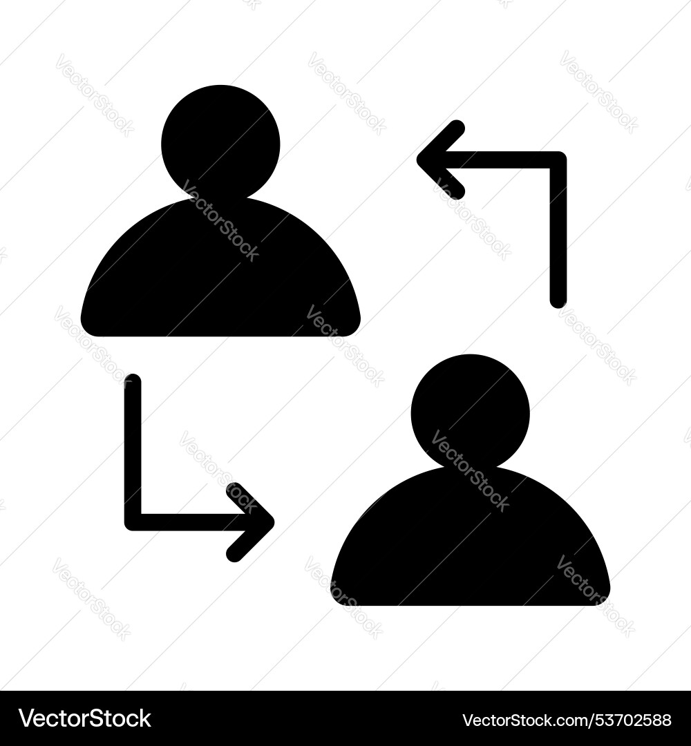 Switch user Vector Image