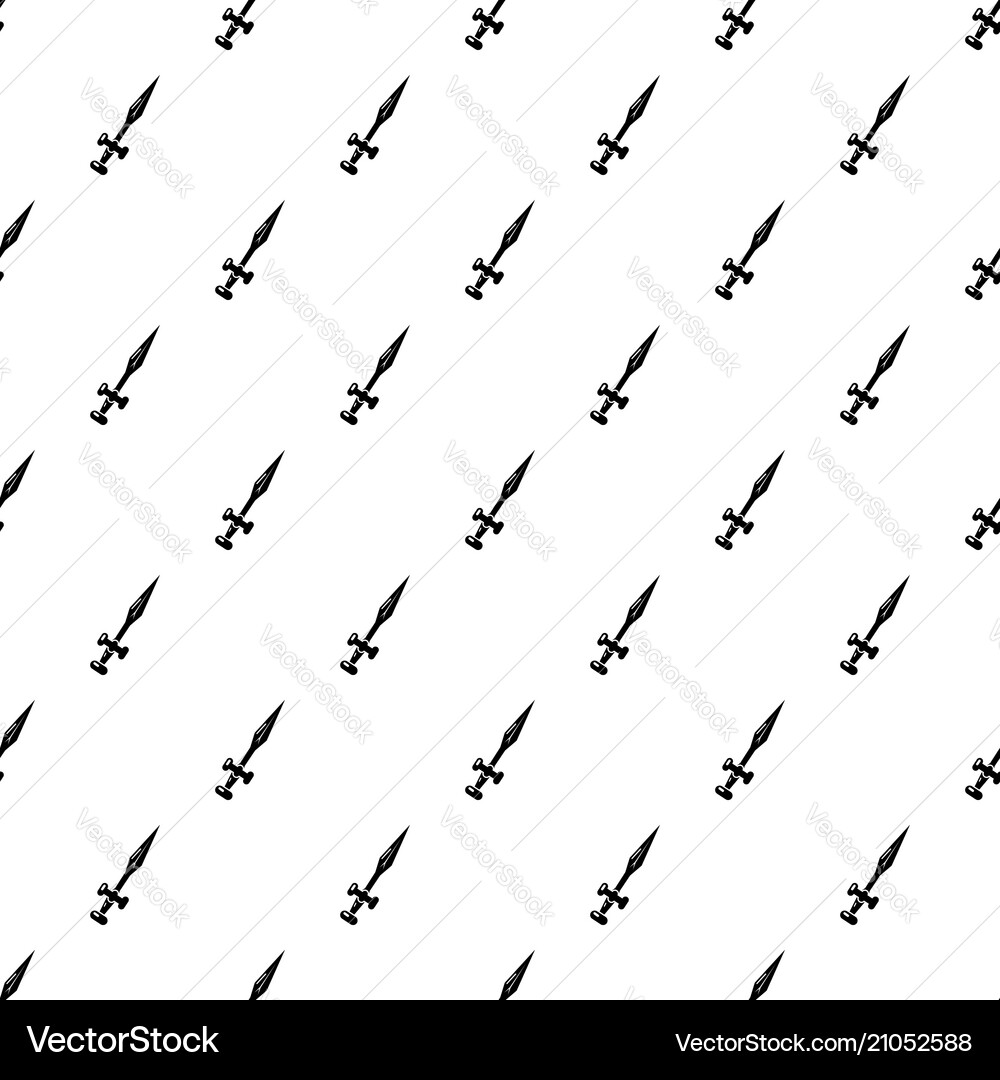 Sword icon simple black style Sword icon simple black style vector image