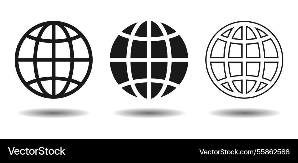 Wireframe globe grid spheres 3d isolated Wireframe globe grid spheres 3d isolated vector image