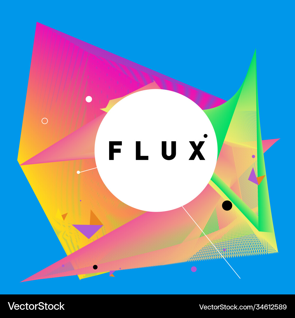 3d colorful wave background dynamic flux effect 3d colorful wave background dynamic flux effect Vector Image