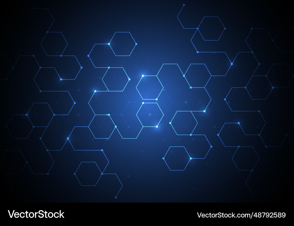 Abstract science template technology lines Abstract science template technology lines vector image