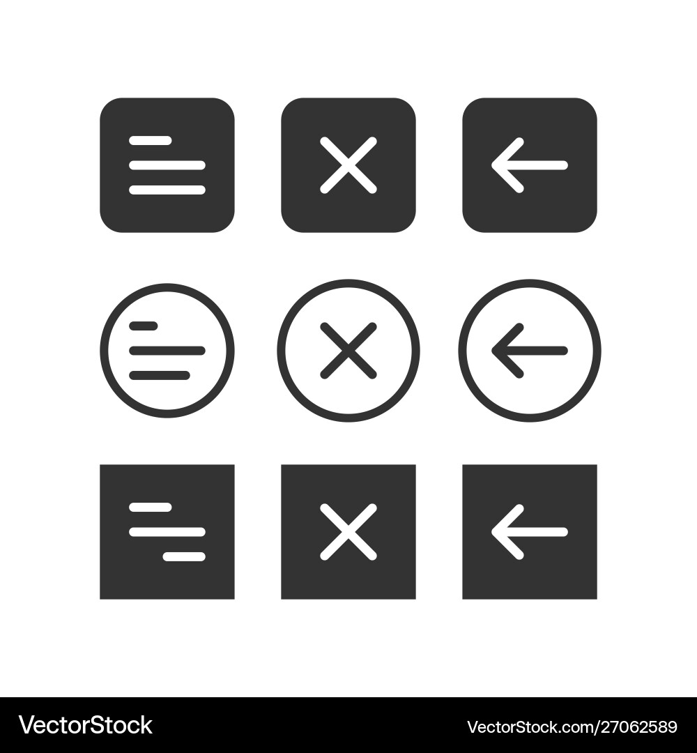 Hamburger-button copy Hamburger-button copy Vector Image