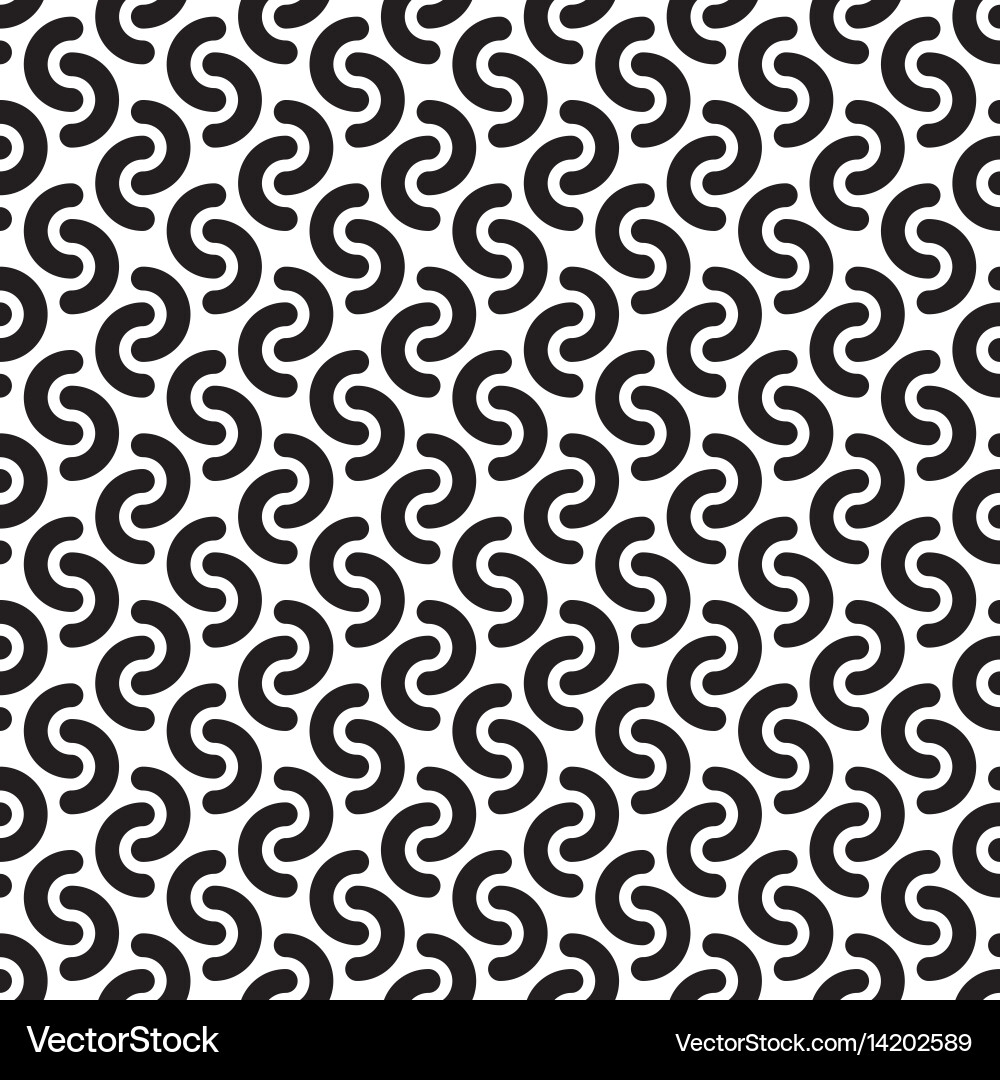 Rounded Line Pattern Vector Image