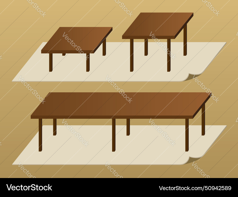 Simple tables Simple tables vector image