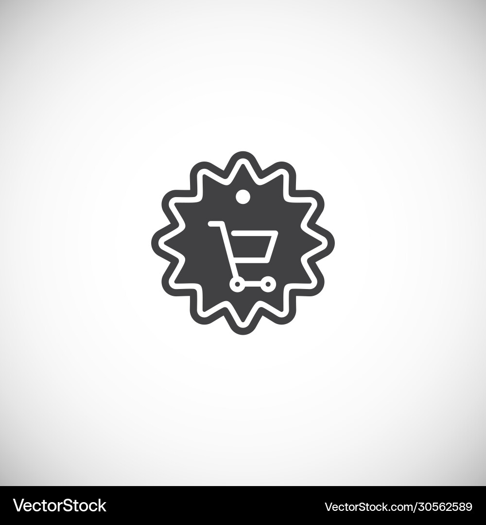 Tag related icon on background for graphic and web Vector Image