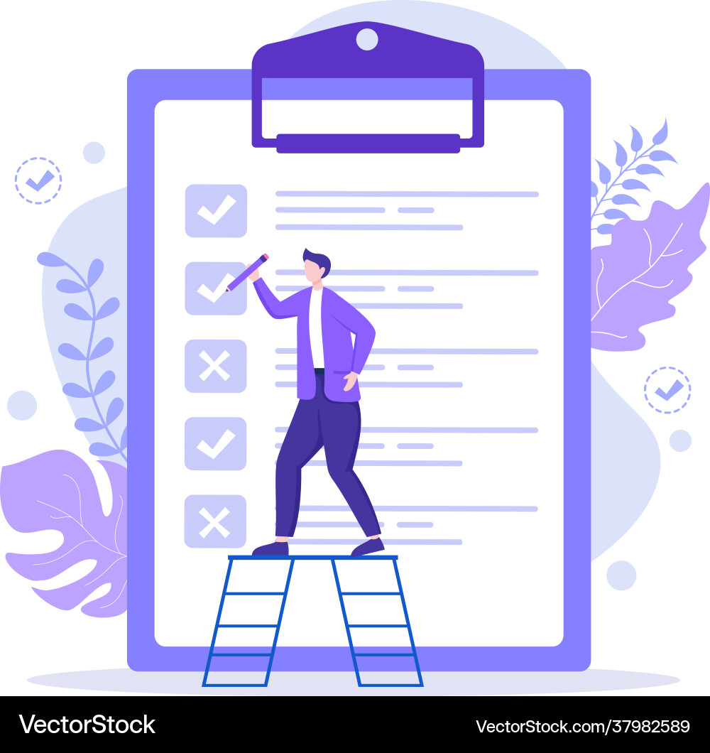 Task list to do time management work Task list to do time management work vector image
