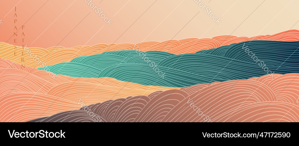 Abstract art background with curve pattern Vector Image
