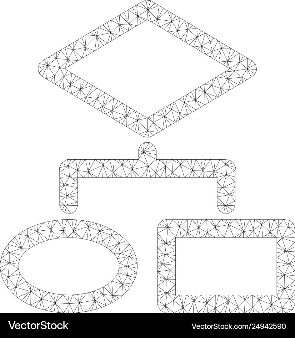 Algorithm polygonalen Rahmenmaschen Algorithm polygonalen Rahmenmaschen Vektorbild