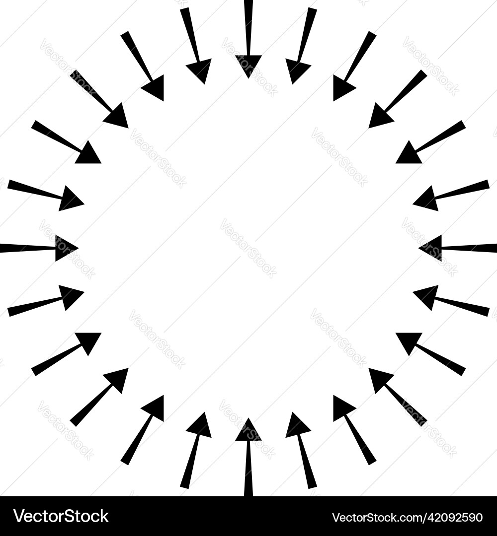 Arrows pointers inward collect intermix gather Arrows pointers inward collect intermix gather vector image