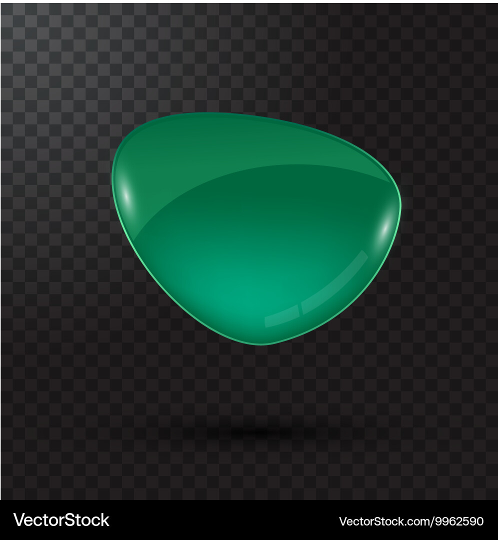 Colored glass button for web interface Vector Image