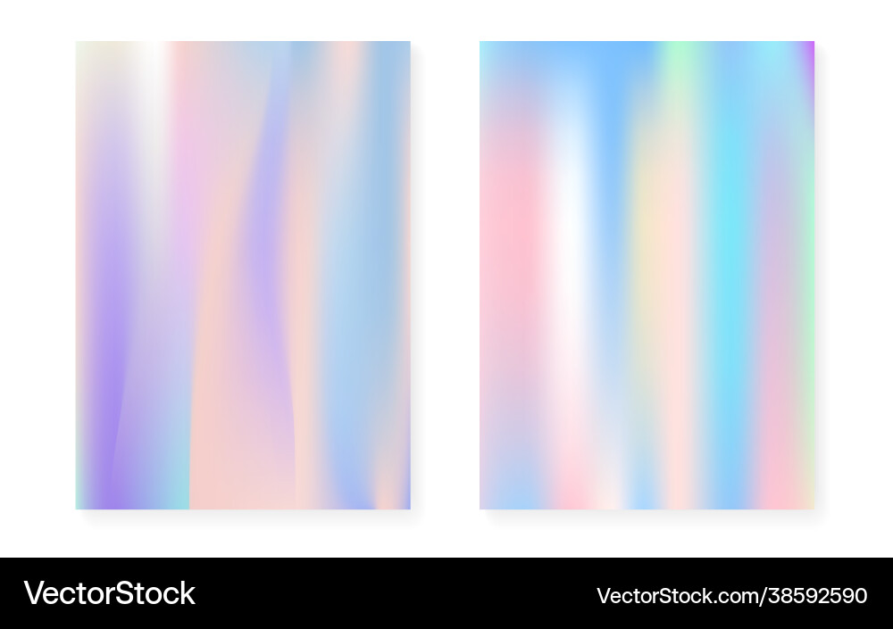 Pearlescent background with holographic gradient Vector Image